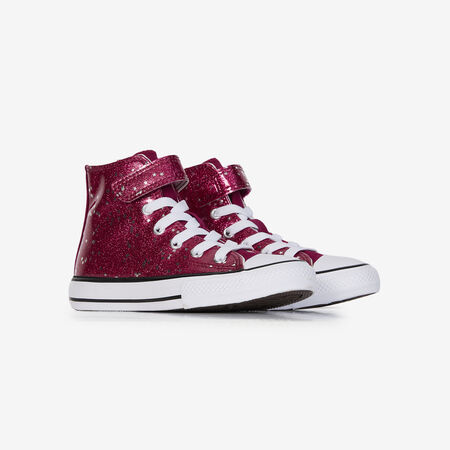 CONVERSE CHUCK TAYLOR ALL STAR HI CF GLITTER ROSE/BLANC KIND