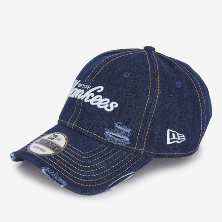 NEW ERA 9TWENTY NY DENIM DISTRESS BLEU HOMME