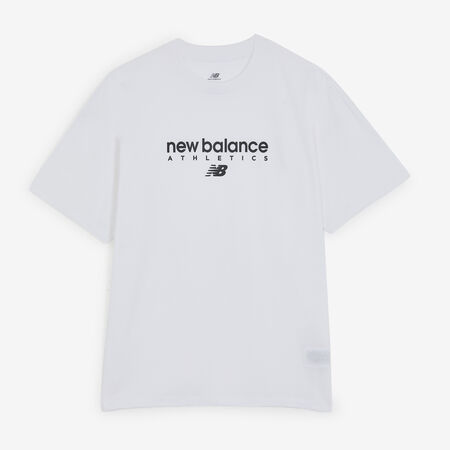 TEE SHIRT LINEAR GRAPHIC : BLANC