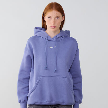HOODIE PHOENIX LONG OVERSIZED : BLEU/BEIGE