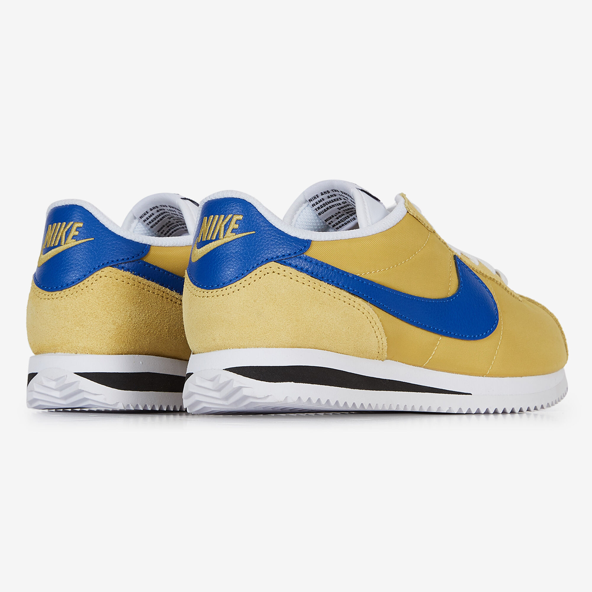 NIKE CORTEZ NYLON JAUNE BLEU SNEAKERS FEMME Courir.be
