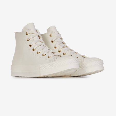 CONVERSE chuck taylor all star CHUCK TAYLOR ALL STAR EVA LIFT HI LEATHE BEIGE/OR JUNIOR