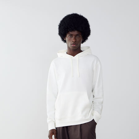 NIKE HOODIE CLUB SMALL LOGO ECRU HOMME