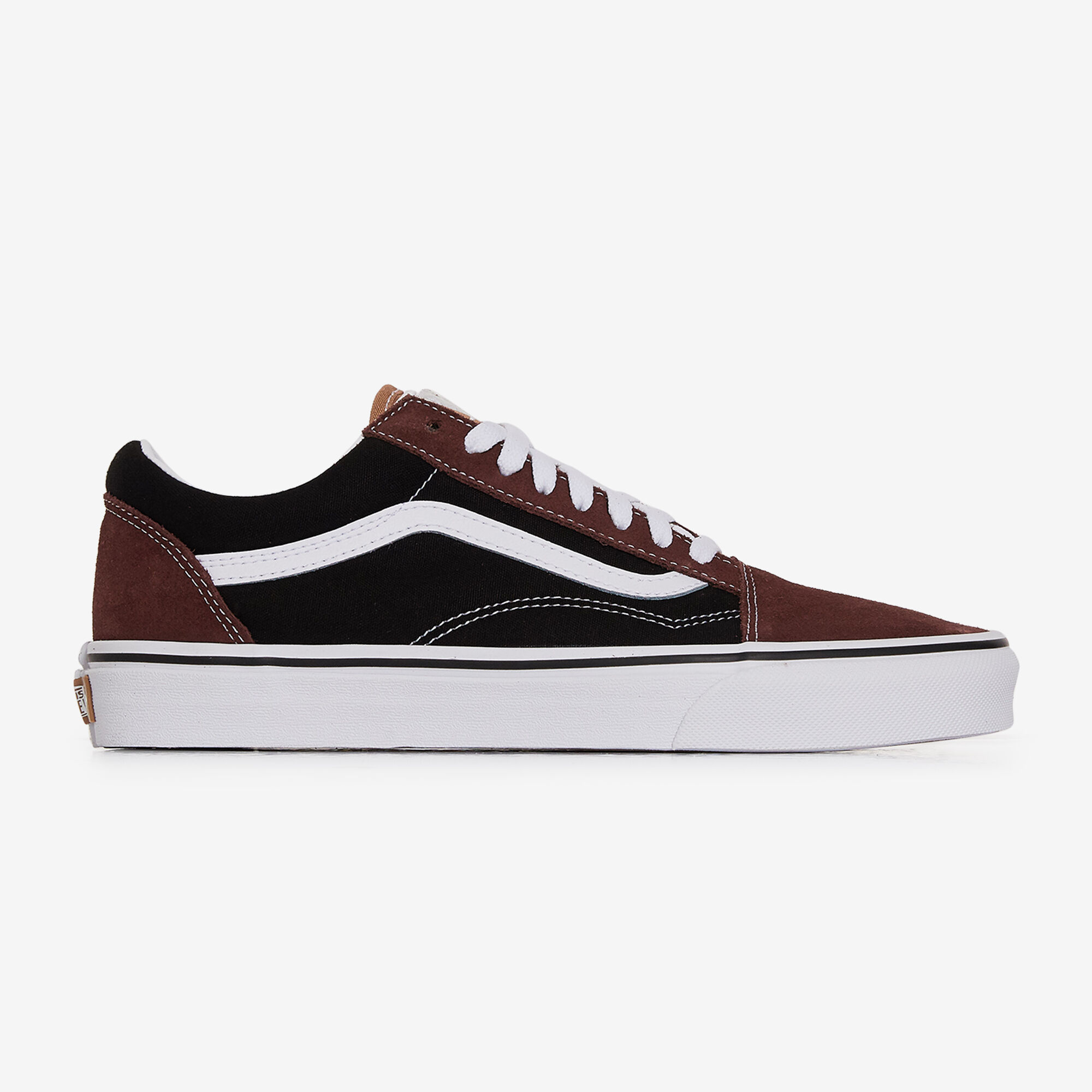 Vans blanche et marron cheap
