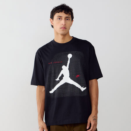 JORDAN TEE SHIRT BIG JUMPMAN NOIR/BLANC HEREN