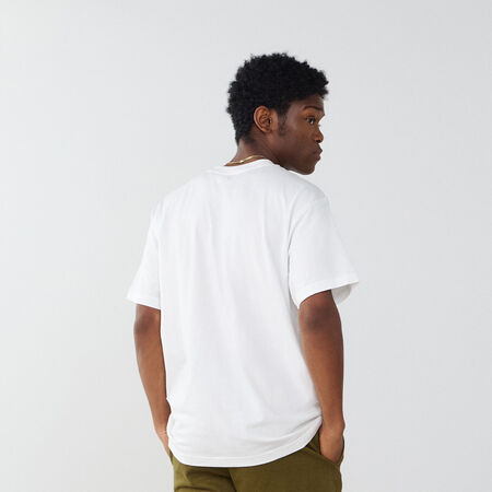 NEW BALANCE TEE SHIRT SMALL LOGO ESSENTIALS WIT/ZWART HEREN