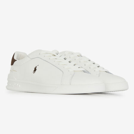 POLO RALPH LAUREN HERITAGE COURT SIGNATURE BLANC/MARRON HEREN
