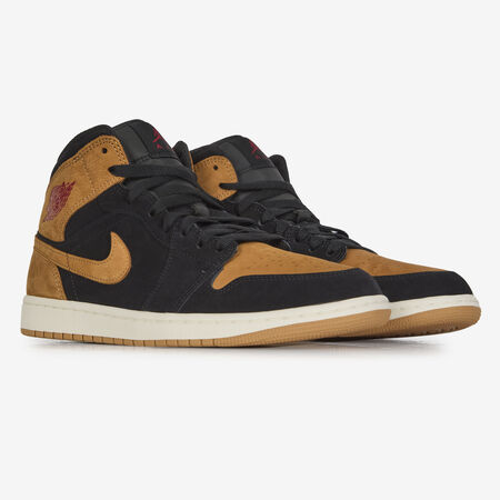 JORDAN AIR JORDAN 1 MID SE NOIR/MIEL HOMME