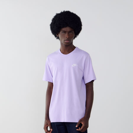 TEE SHIRT CLUB : VIOLET/BLANC