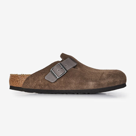 BIRKENSTOCK boston BOSTON SUEDE MIX CONCRETE GRAY GRIJS HEREN