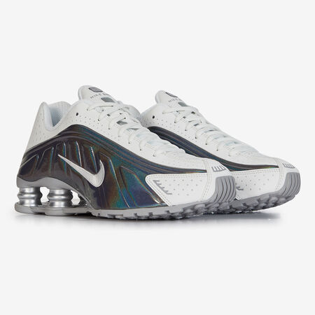 NIKE shox SHOX R4 ARGENT FEMME