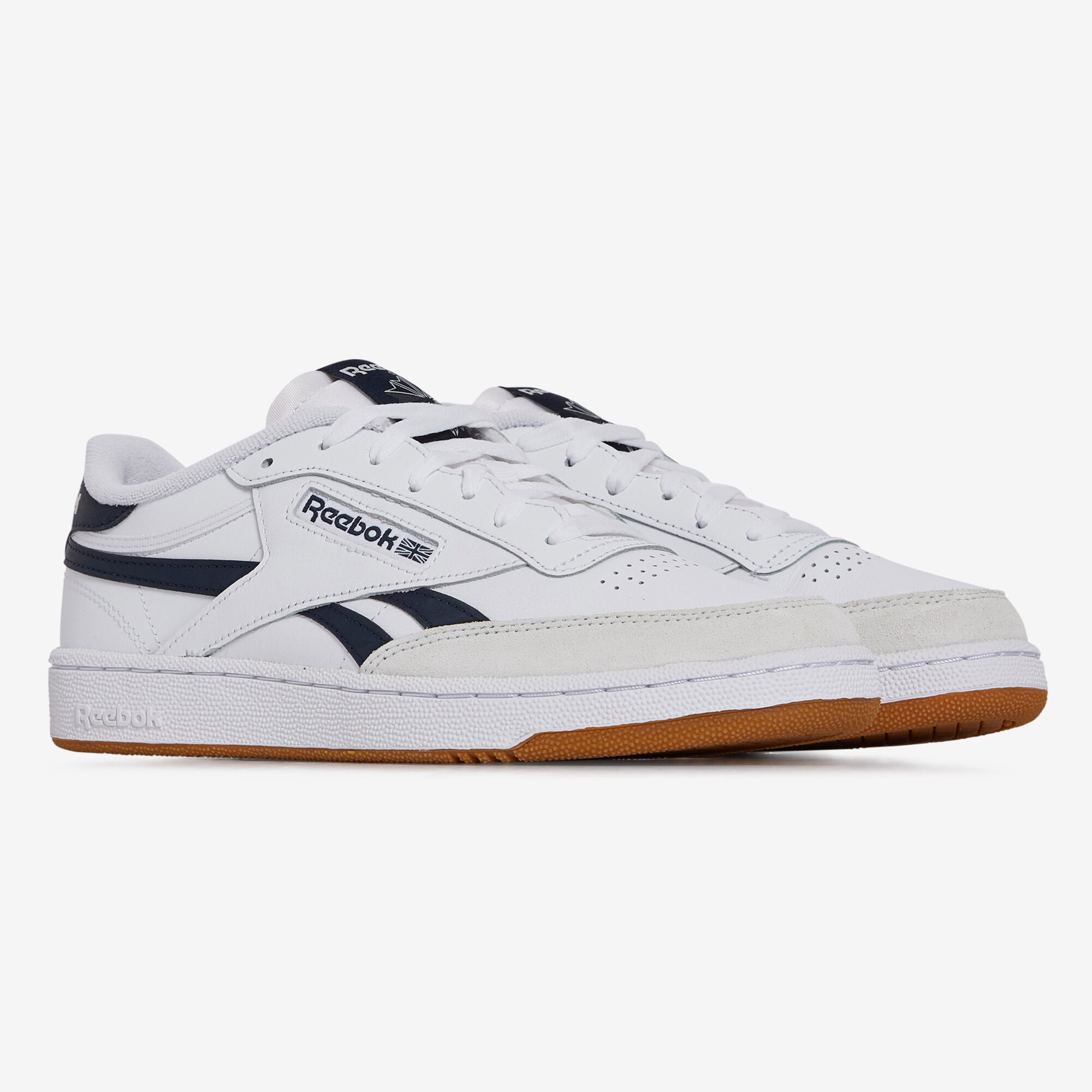 REEBOK CLUB C REVENGE BLANC MARINE SNEAKERS HOMME Courir.be