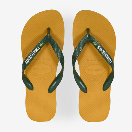 HAVAIANAS BRASIL LOGO JAUNE/VERT DAMES