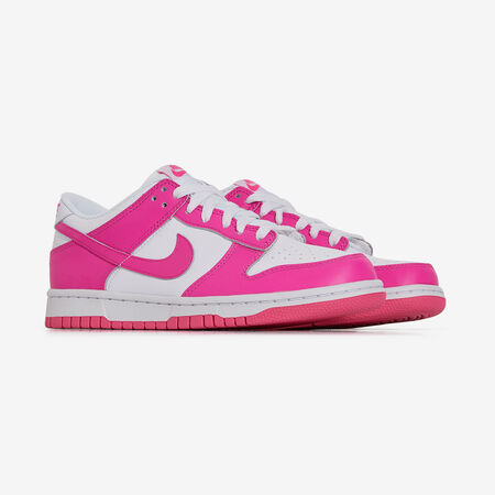 NIKE dunk DUNK LOW ROSE/BLANC JUNIOR