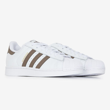 ADIDAS ORIGINALS superstar SUPERSTAR BLANC/MARRON HEREN