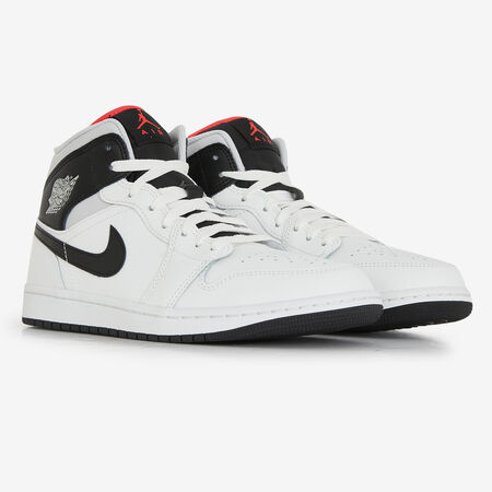 JORDAN air jordan 1 AIR JORDAN 1 MID BLANC/NOIR HEREN