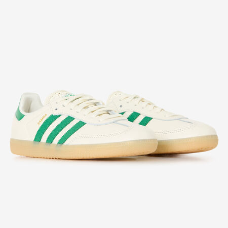 ADIDAS ORIGINALS samba SAMBA OG BEIGE/VERT DAMES
