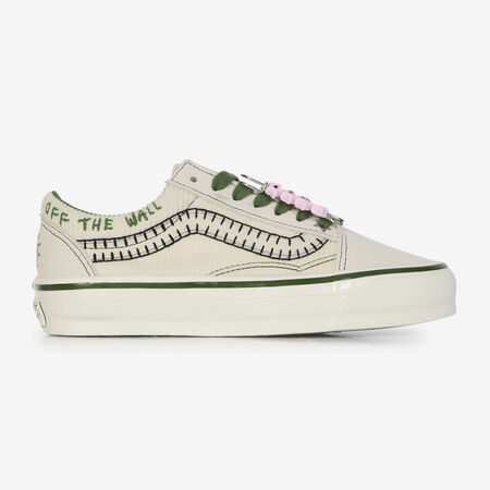 VANS LX OLD SKOOL CHARMS BEIGE/VERT FEMME