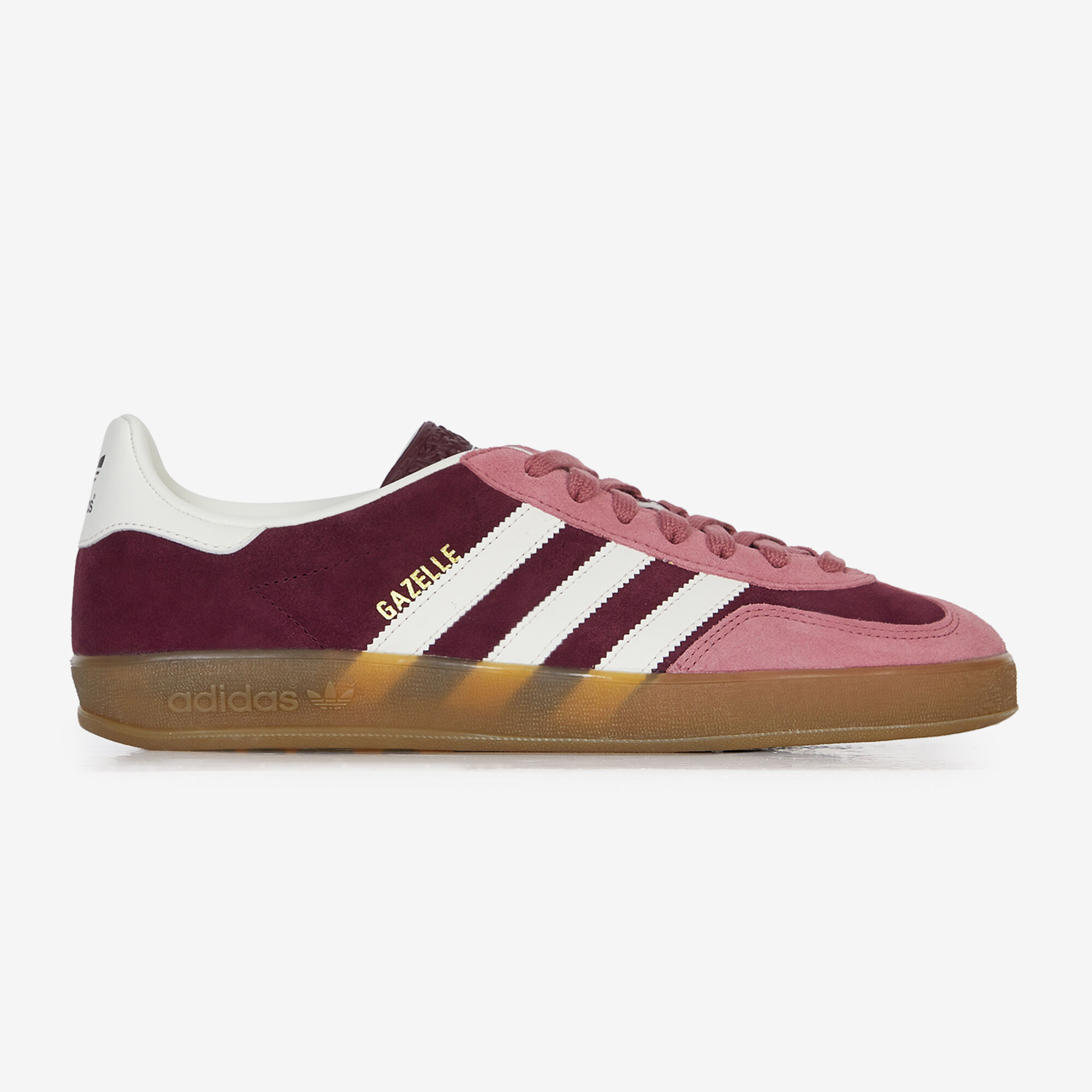 ADIDAS ORIGINALS GAZELLE INDOOR BORDEAUX BLANC SNEAKERS HOMME Courir.be