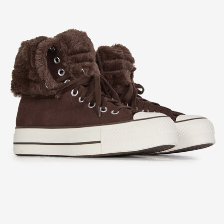 CONVERSE chuck taylor all star CTAS FOLD-OVER LIFT MARRON DAMES