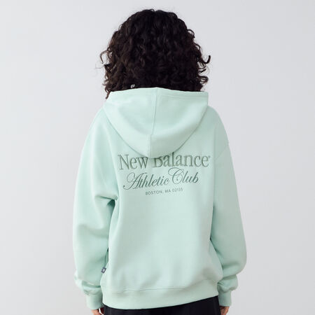 NEW BALANCE HOODIE ATHLETICS CLUB VERT FEMME