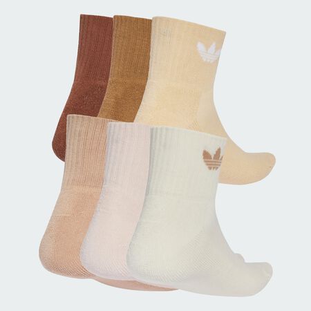 ADIDAS ORIGINALS CHAUSSETTES X6 QUARTER TREFOIL BEIGE/MARRON HOMME