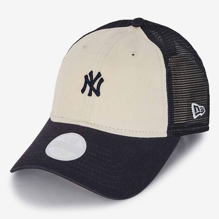 NEW ERA 9TWENTY TRUCKER WOMEN NY CB BEIGE/MARINE FEMME