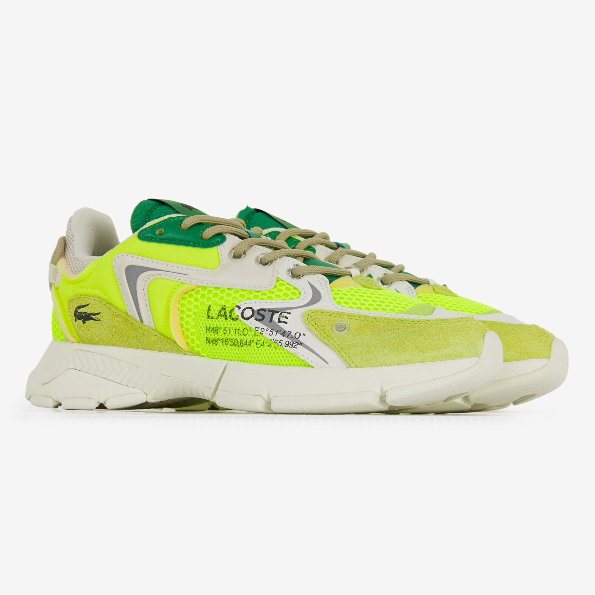 Chaussure top lacoste jaune