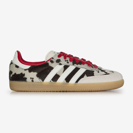 ADIDAS ORIGINALS samba SAMBA COW MARRON/ROUGE DAMES