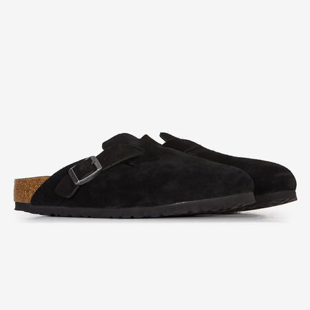 BIRKENSTOCK boston BOSTON SUEDE ZWART DAMES