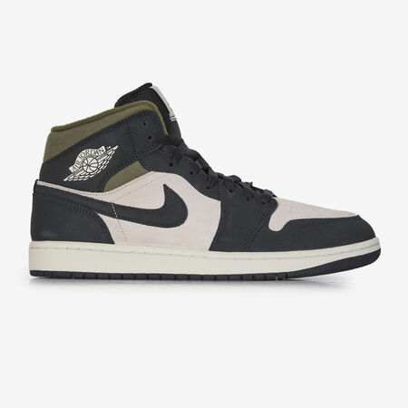 JORDAN AIR JORDAN 1 MID SE NOIR/KAKI HOMME
