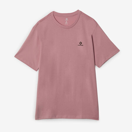 CONVERSE TEE SHIRT STAR CHEVRON ROSE/MARRON HOMME