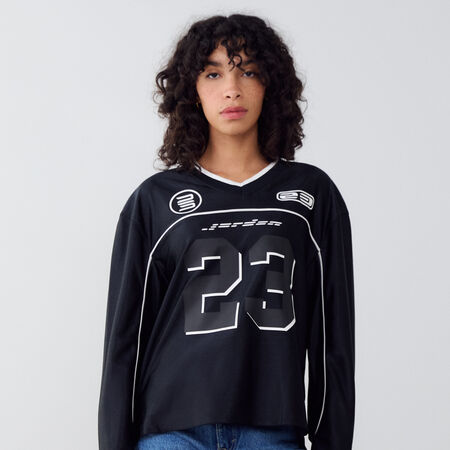 JORDAN TEE SHIRT JERSEY ZWART DAMES