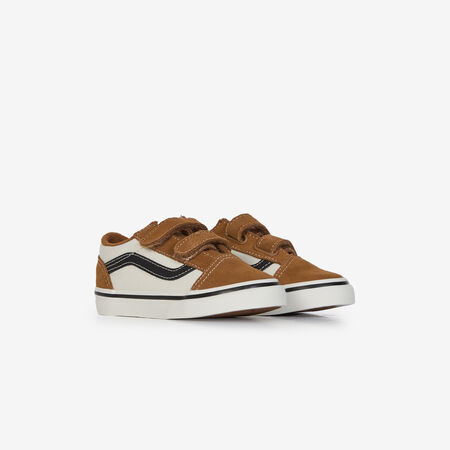 VANS OLD SKOOL V MARRON/BEIGE BABY