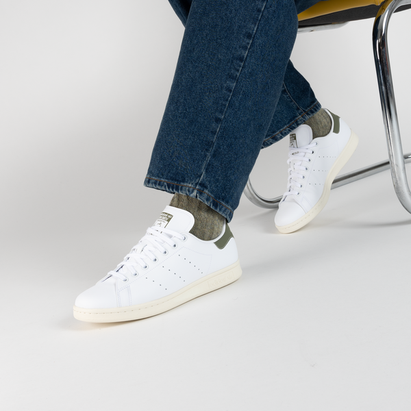 ADIDAS ORIGINALS STAN SMITH BLANC KAKI BEIGE SNEAKERS HOMME