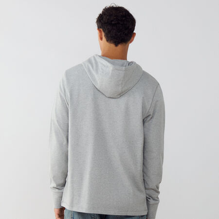 NIKE HOODIE CLUB KNIT GRIS/BLANC HOMME