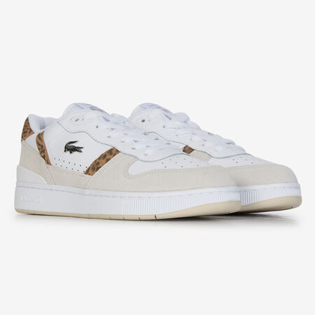 LACOSTE T-CLIP SET CHEETAH BLANC DAMES
