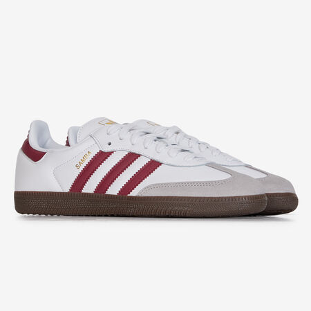 ADIDAS ORIGINALS samba SAMBA OG BLANC/BORDEAUX HOMME
