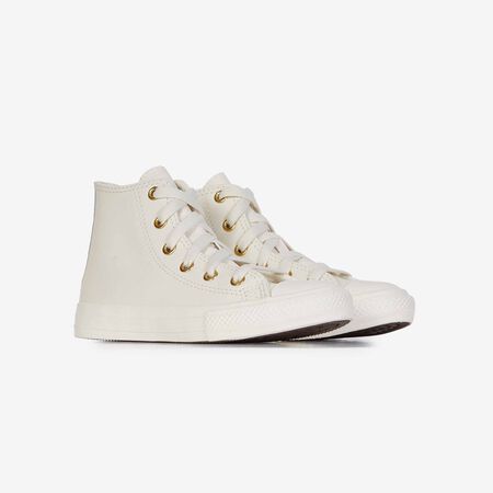 CONVERSE chuck taylor all star CHUCK TAYLOR ALL STAR HI LEATHER BEIGE/OR CADET