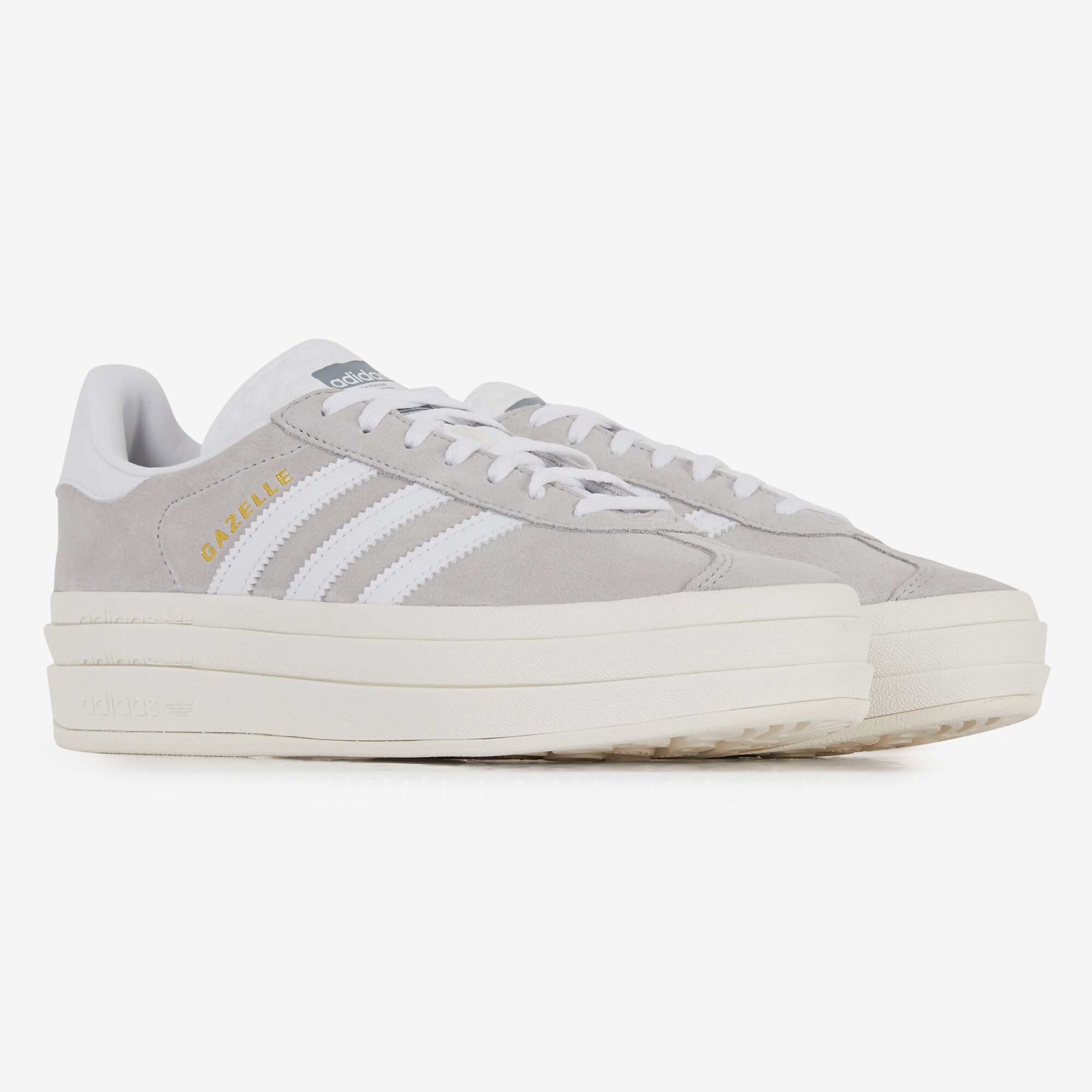 ADIDAS ORIGINALS GAZELLE BOLD GRIS SNEAKERS FEMME Courir.be