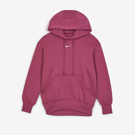 NIKE HOODIE PHOENIX LONG OVERSIZED ROSE/BEIGE DAMES