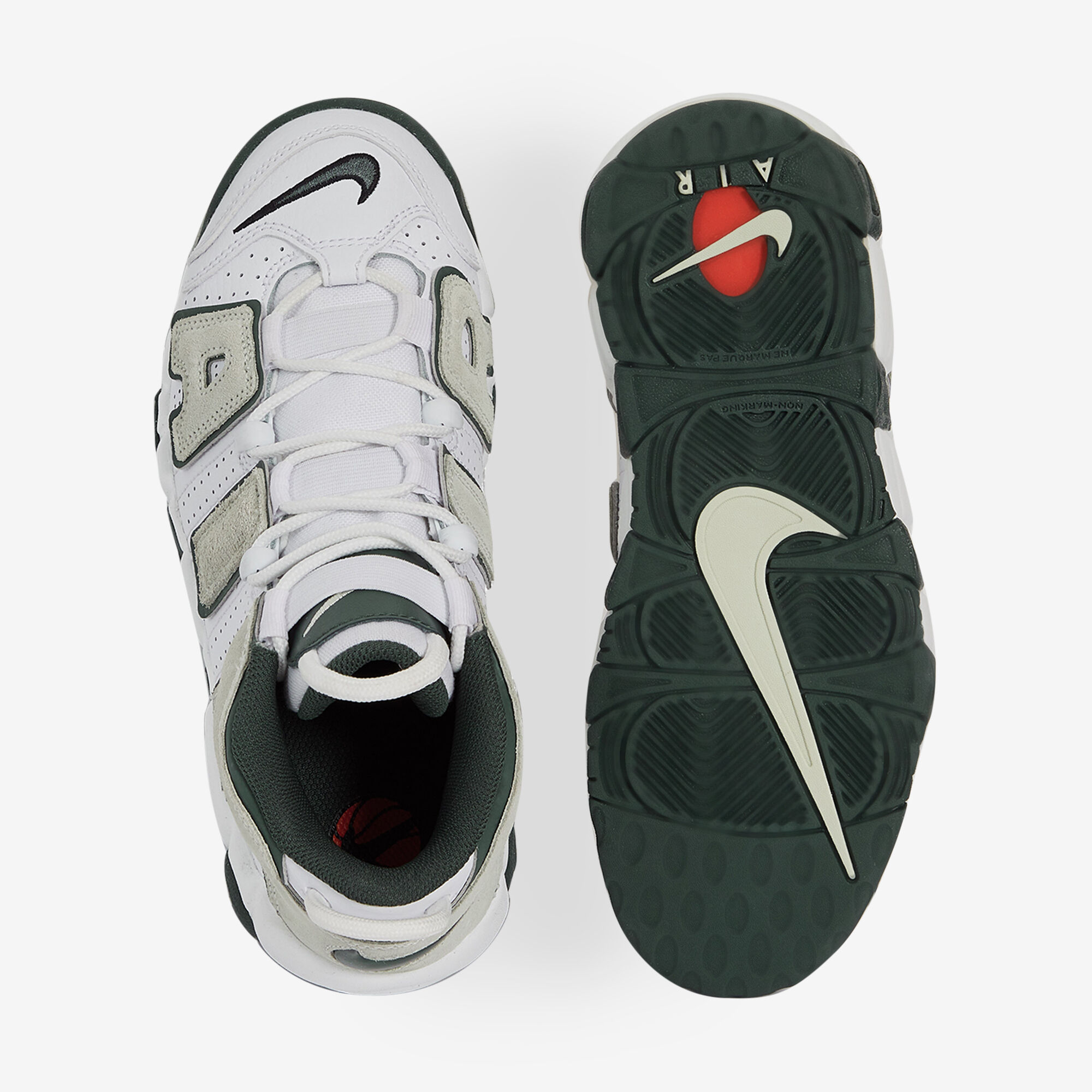 Nike uptempo 96 gris on sale