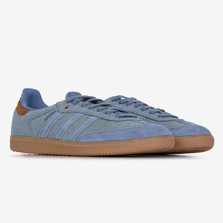 ADIDAS ORIGINALS samba SAMBA OG DENIM BLEU/MARRON HOMME