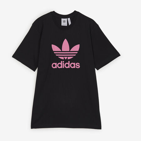 ADIDAS ORIGINALS TEE SHIRT TREFOIL NOIR/ROSE HOMME
