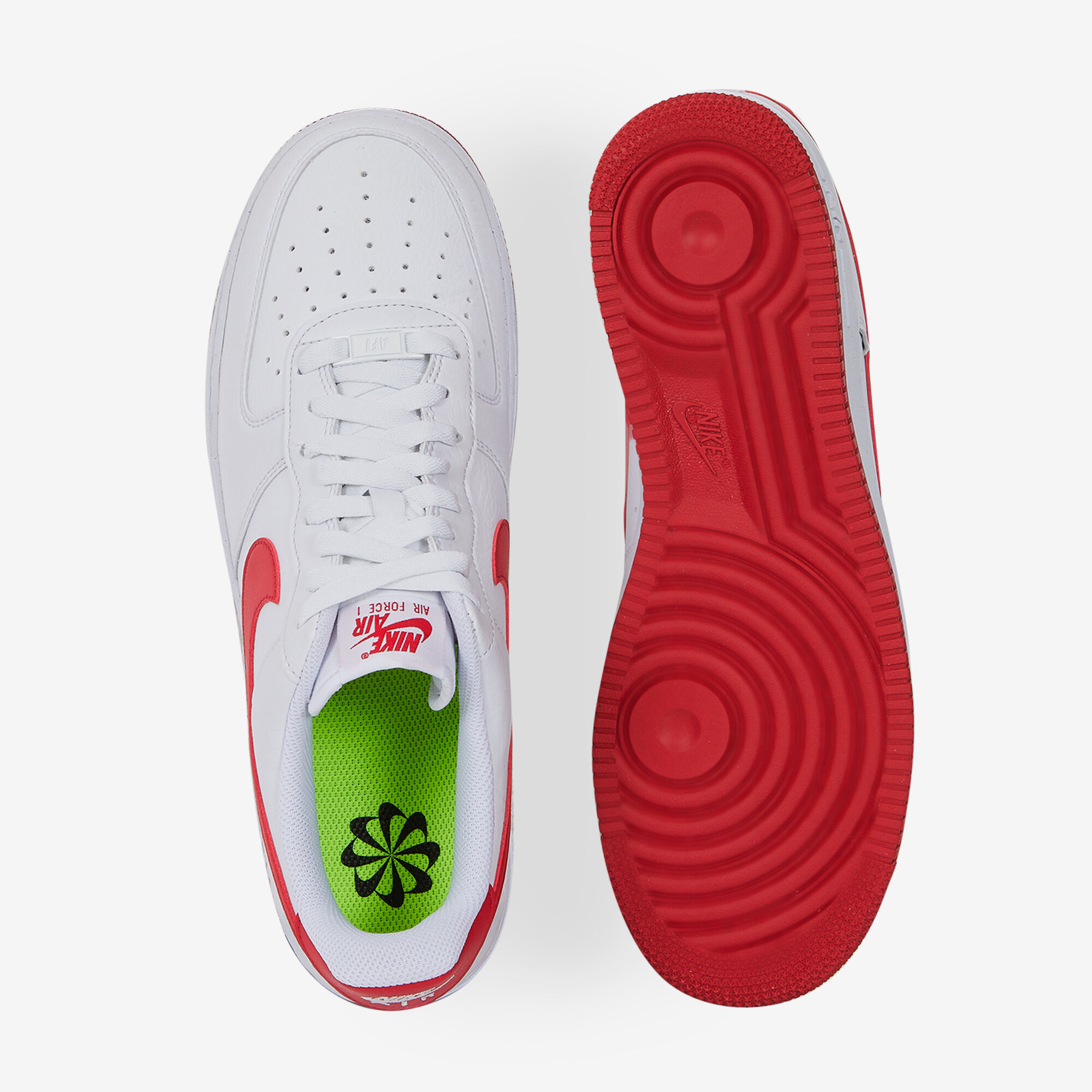 Air force 1 rood wit top