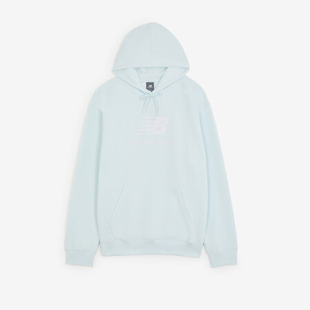 NEW BALANCE HOODIE BIG LOGO BLEU/BLANC HEREN