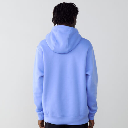 NIKE HOODIE CLUB SMALL LOGO BLEU/BLANC HOMME