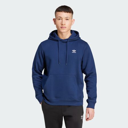ADIDAS ORIGINALS HOODIE ESSENTIAL TREFOIL MARINEBLAUW/WIT HEREN