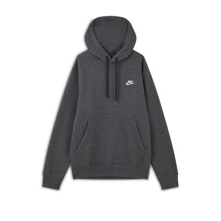 NIKE HOODIE CLUB SMALL LOGO GRIJS HEREN