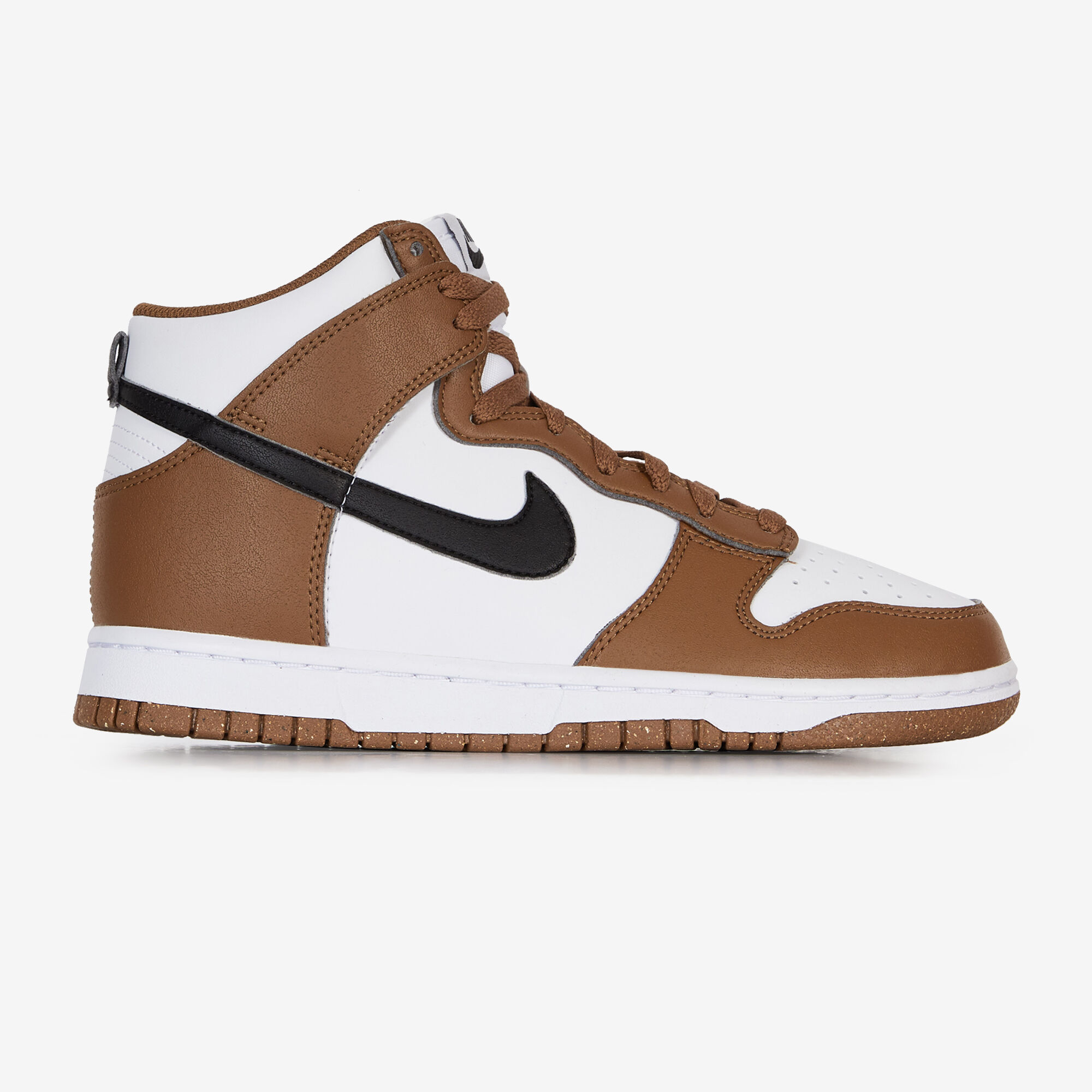 NIKE DUNK HIGH MARRON NOIR SNEAKERS FEMME Courir.be